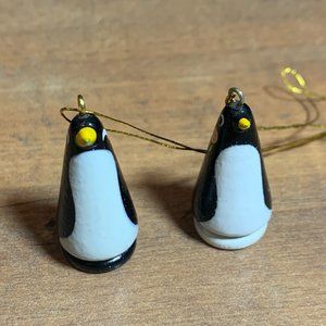425. Avon Noah's Ark Wooden Penguin Ornaments